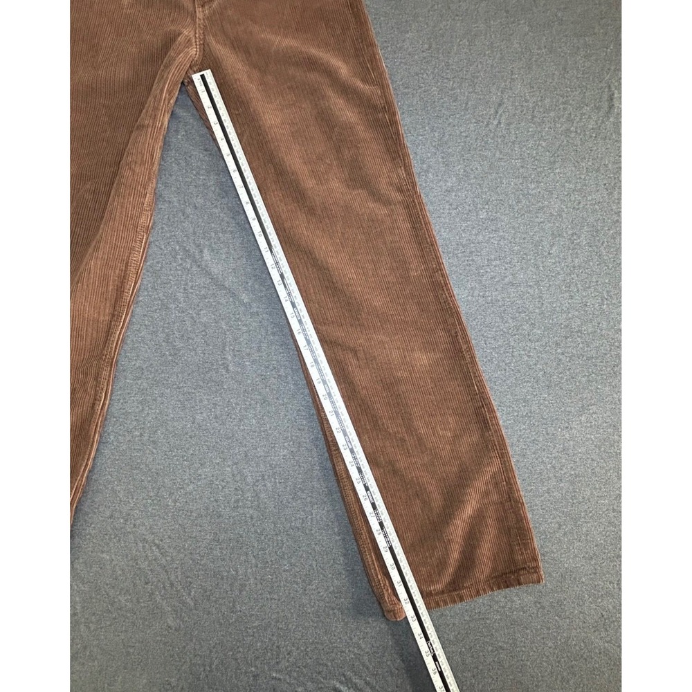 Zara Corduroy Pants Womens 4 Brown High Rise Wide Leg - Picture 6 of 10